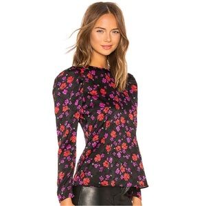 L'Academie The Eleonora Blouse Floral Print M